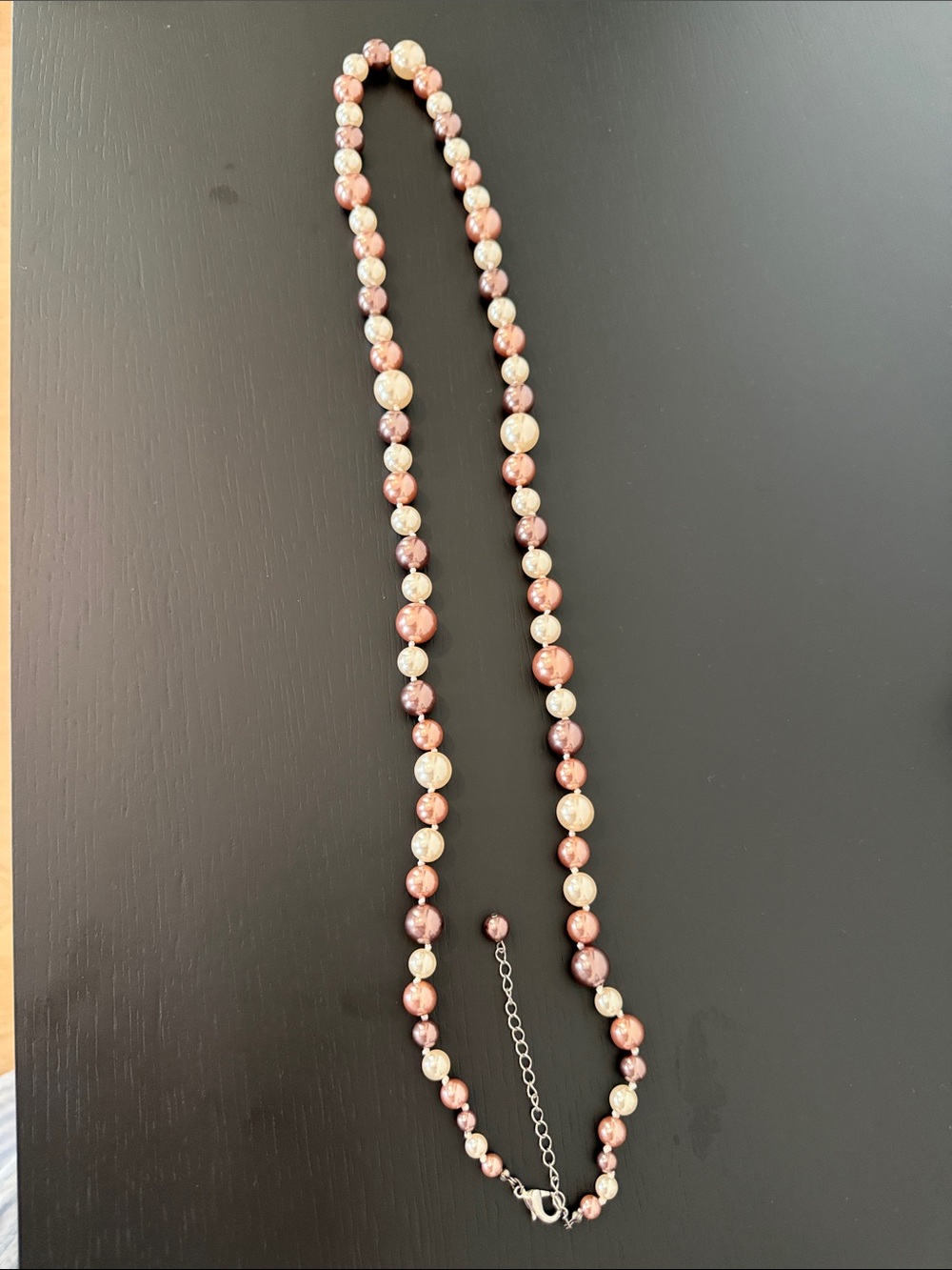 Pink and Cream Pearl Beaded Necklace - Women Jewelry